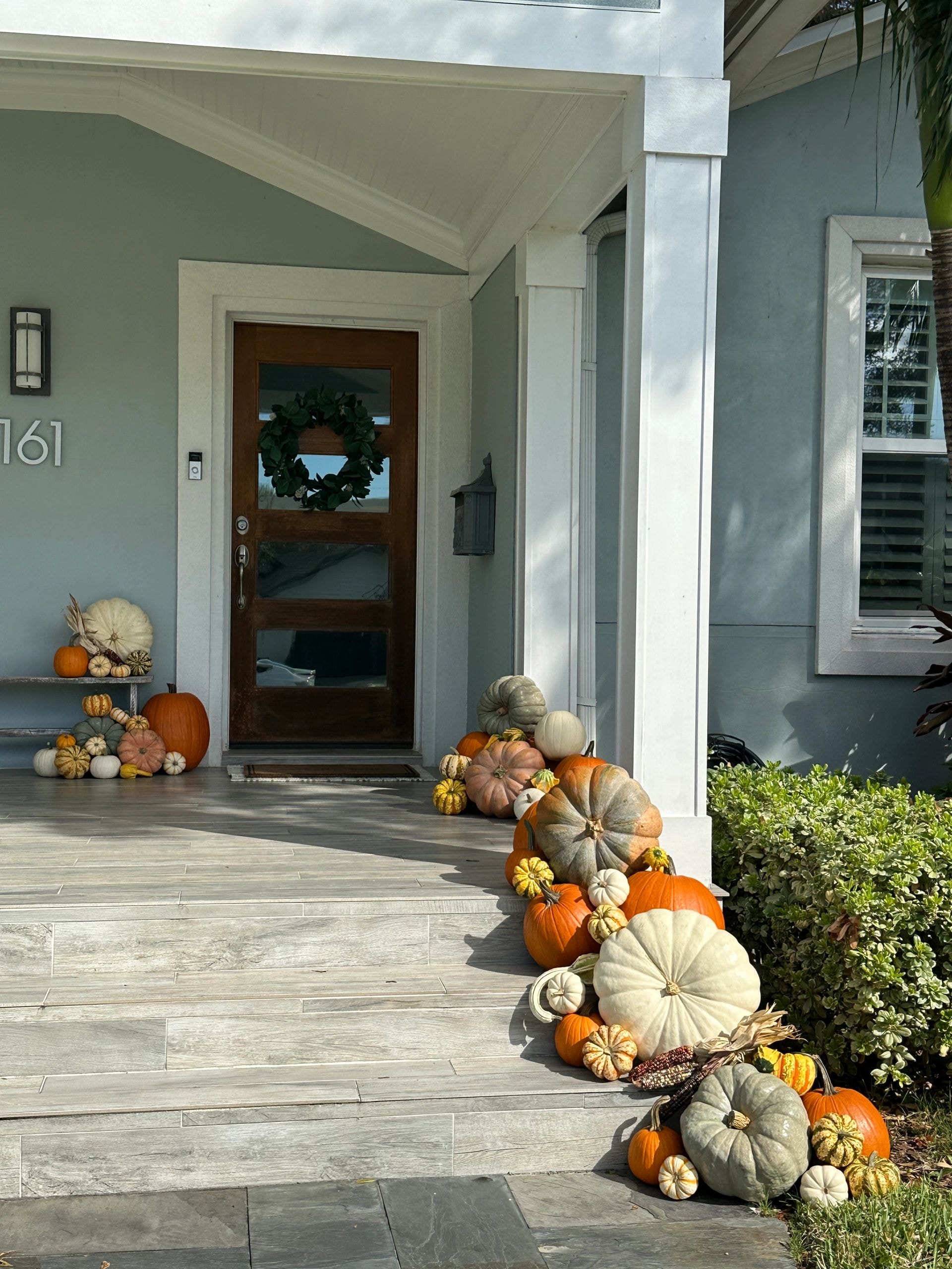 Autumn porch styling