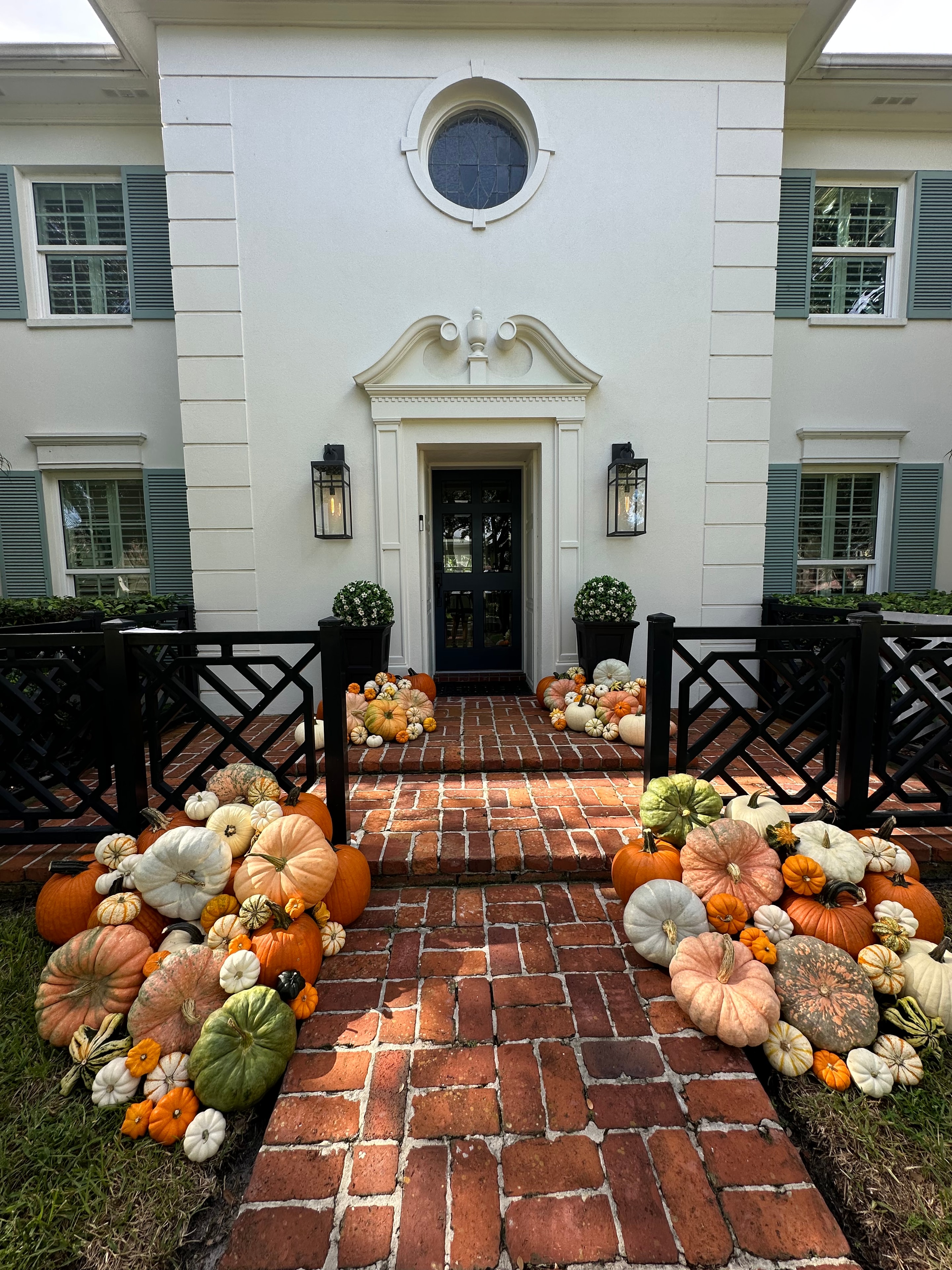 Beautiful pumpkin arrangement by The Pumpkin Exchange